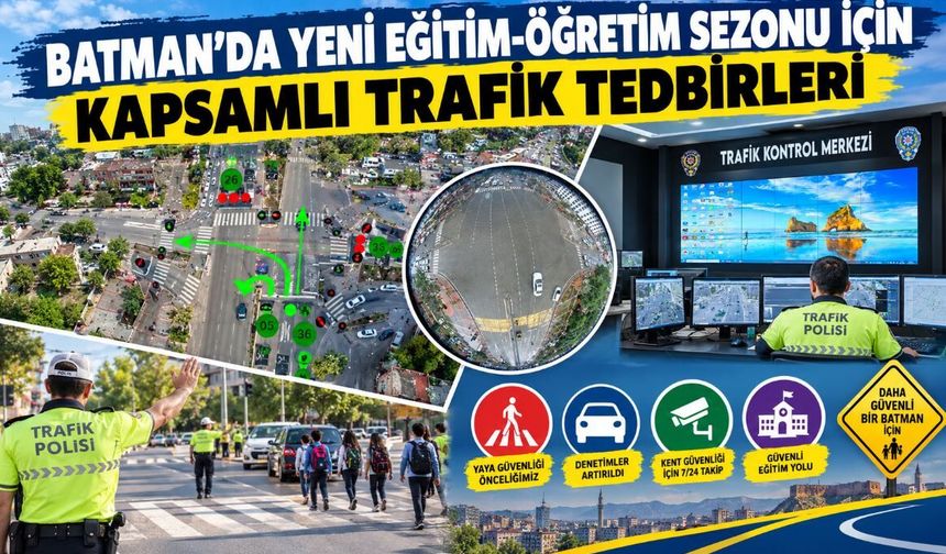 Batman’da Yeni Eğitim-Öğretim Sezonu İçin Kapsamlı Trafik Tedbirleri