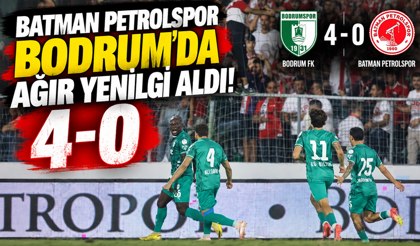 Batman Petrolspor Bodrum’da Ağır Yenilgi Aldı!