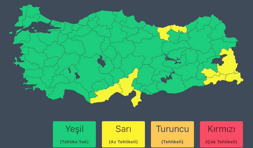 İçişleri Bakanlığı uyardı: 18 ilde kuvvetli yağış ve fırtına bekleniyor