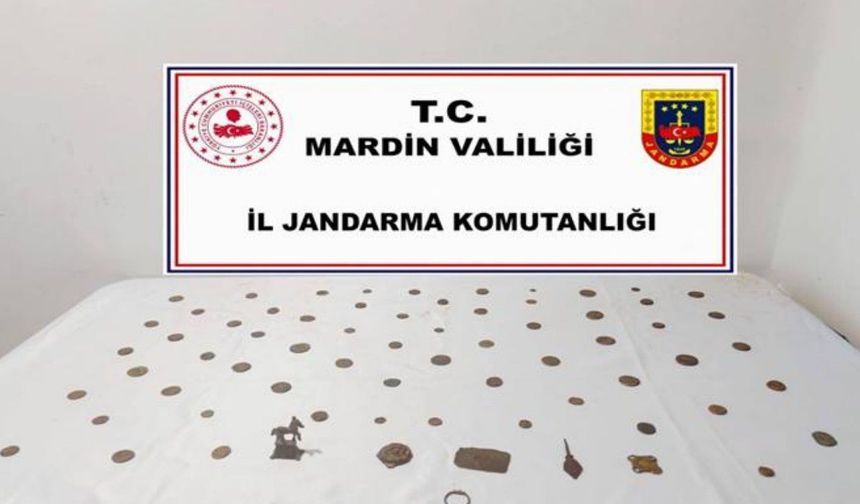Mardin'de çok sayıda tarihi eser ele geçirildi: 4 gözaltı