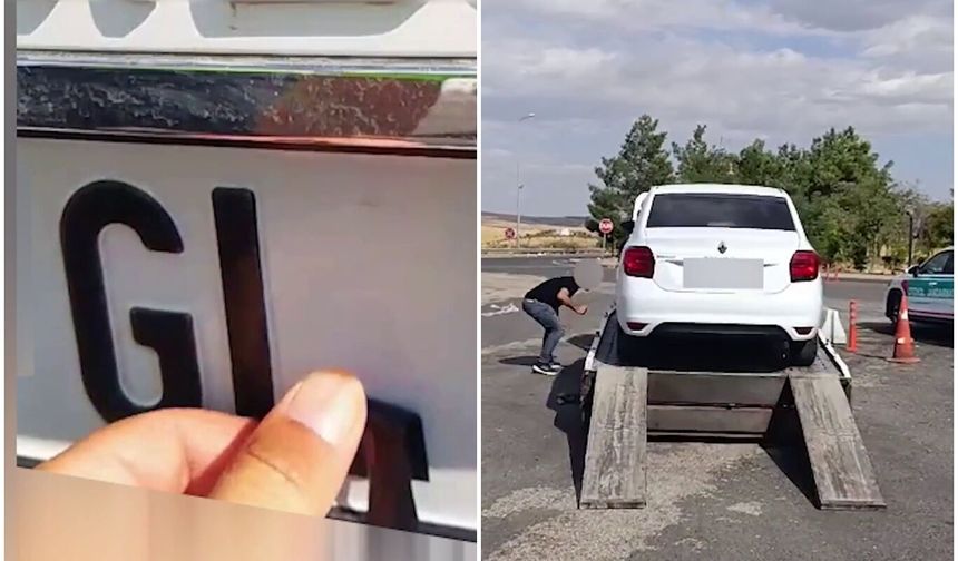 Plakasında değişiklik yapan sürücüye 140 bin TL ceza
