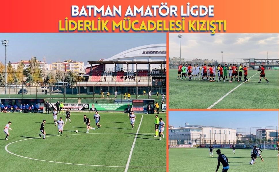 Batman Amatör Ligde Liderlik Mücadelesi Kızıştı