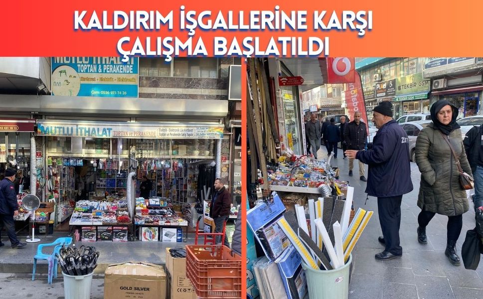 Batman'da Kaldırım İşgallerine Karşı Çalışma Başlatıldı