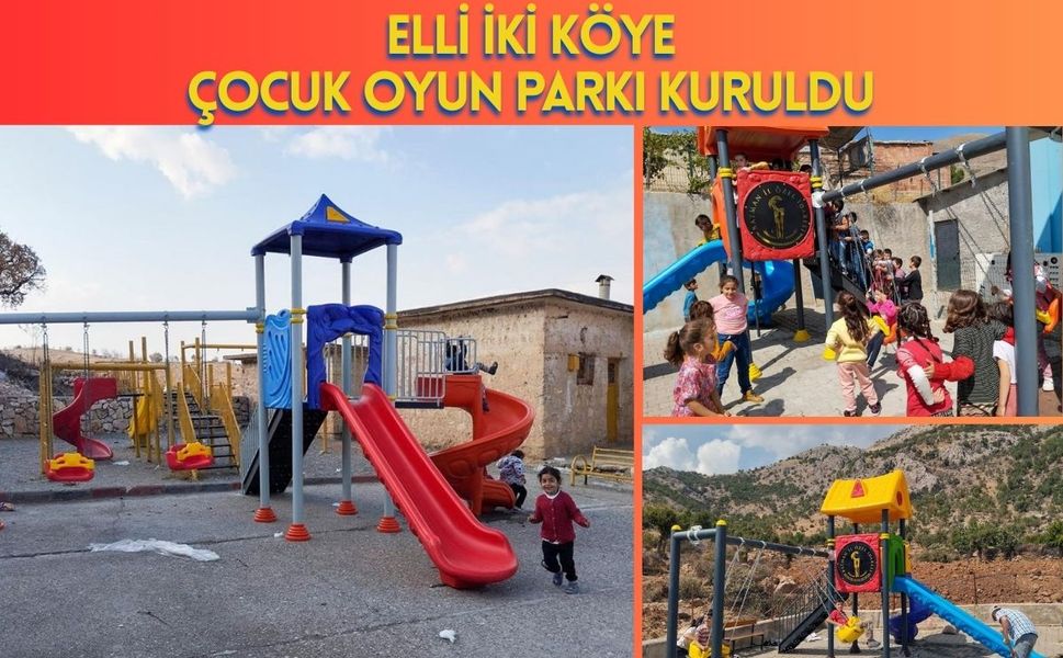 Elli İki Köye Çocuk Oyun Parkı Kuruldu