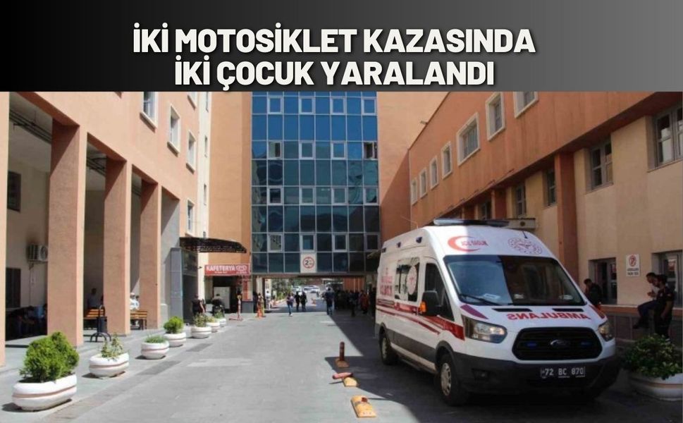 İki Motosiklet Kazasında İki Çocuk Yaralandı