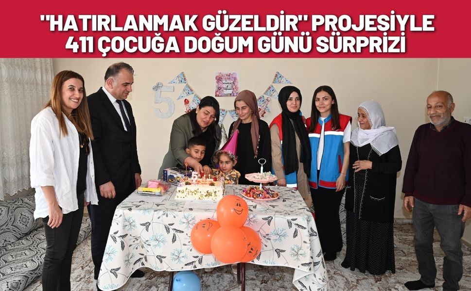 Hatırlanmak Güzeldir Projesiyle 411 Çocuğa Doğum Günü Sürprizi