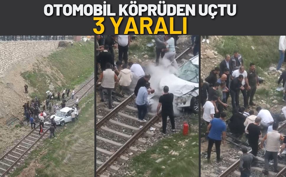 Otomobil Köprüden Uçtu: 3 Yaralı