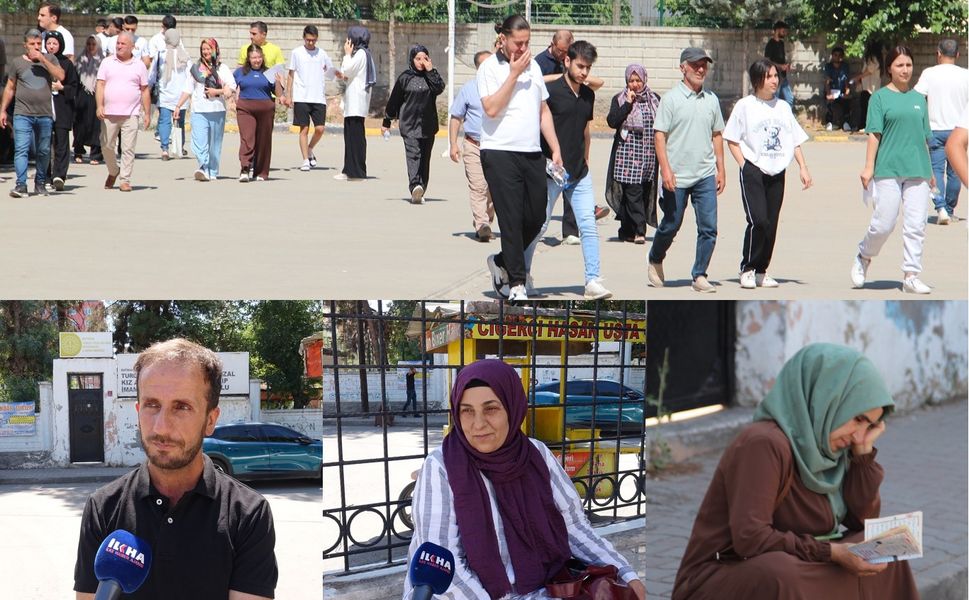 Batman'da AYT heyecanı dışarı taştı Veliler çocuklarından daha heyecanlı