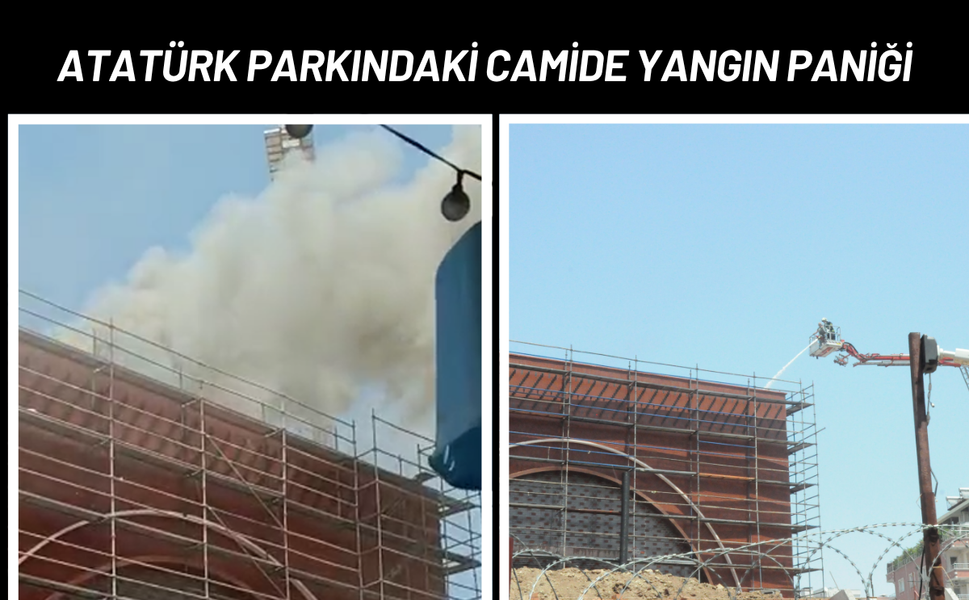 Atatürk Parkındaki Camide Yangın Paniği