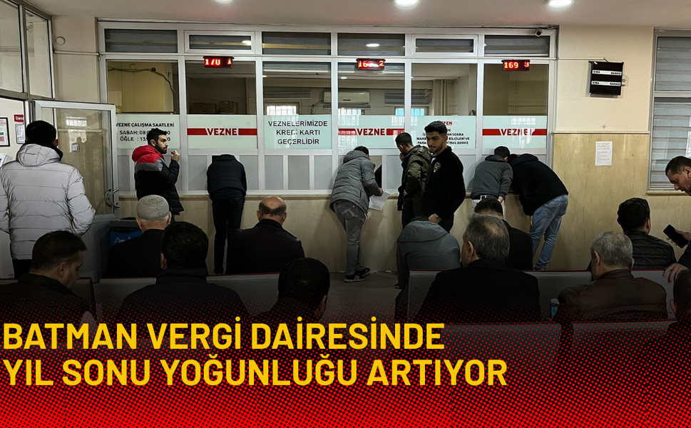 Batman Vergi Dairesinde Yıl Sonu Yoğunluğu Artıyor