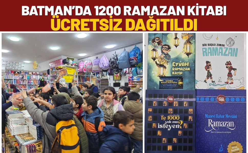 Batman’da 1200 Ramazan Kitabı Ücretsiz Dağıtıldı