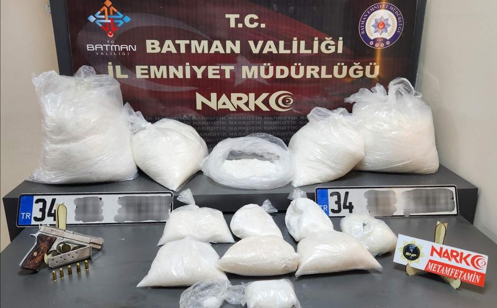 Batman’da 50 Kilogram Metamfetamin Ele Geçirildi!