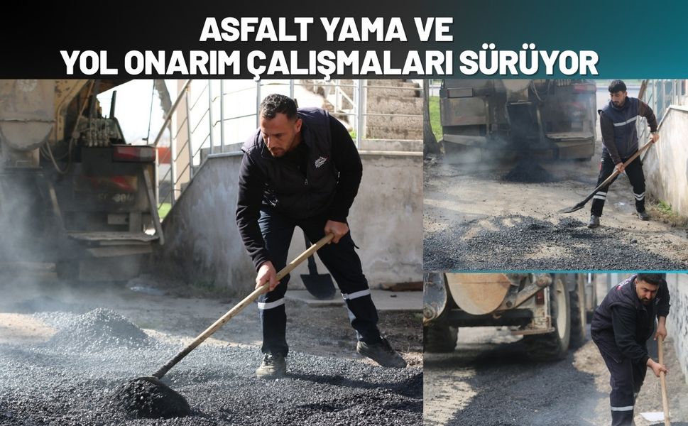 Batman’da Asfalt Yama ve Yol Onarım Çalışmaları Sürüyor