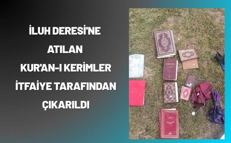 Batman'da İluh Deresi'ne Atılan Kur'an-ı Kerimler İtfaiye Tarafından Çıkarıldı