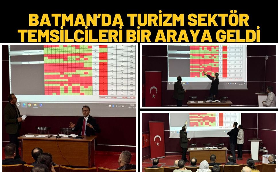 Batman’da Turizm Sektör Temsilcileri Bir Araya Geldi
