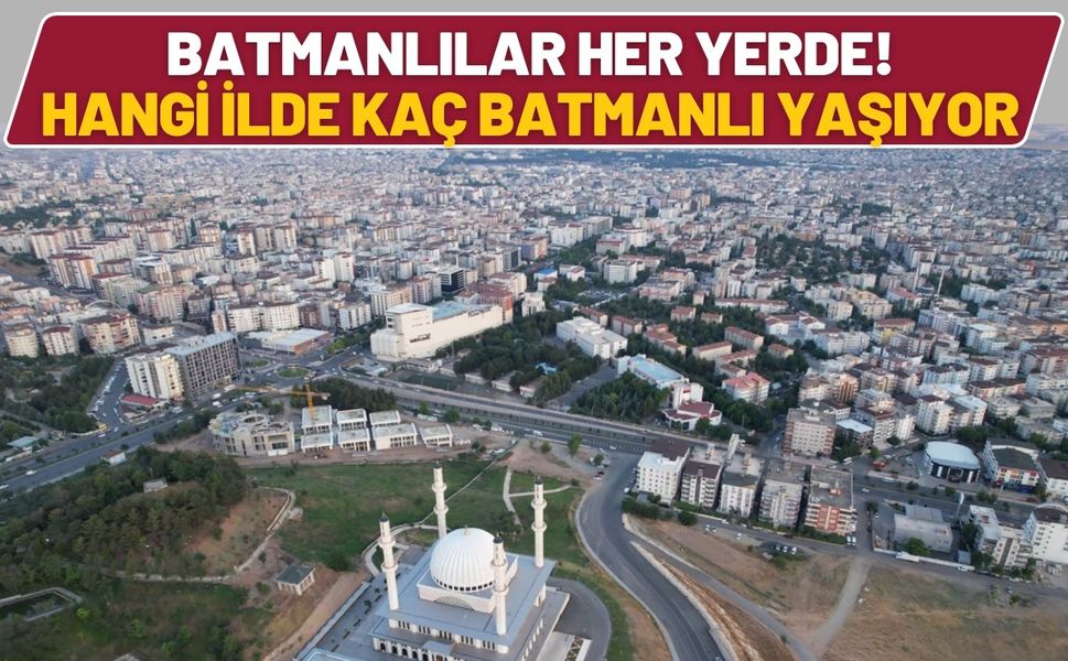 Batmanlılar Her Yerde! Hangi İlde Kaç Batmanlı Yaşıyor