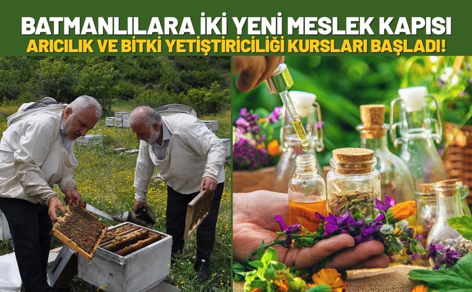 Batmanlılara İki Yeni Meslek Kapısı: Arıcılık ve Bitki Yetiştiriciliği Kursları Başladı!