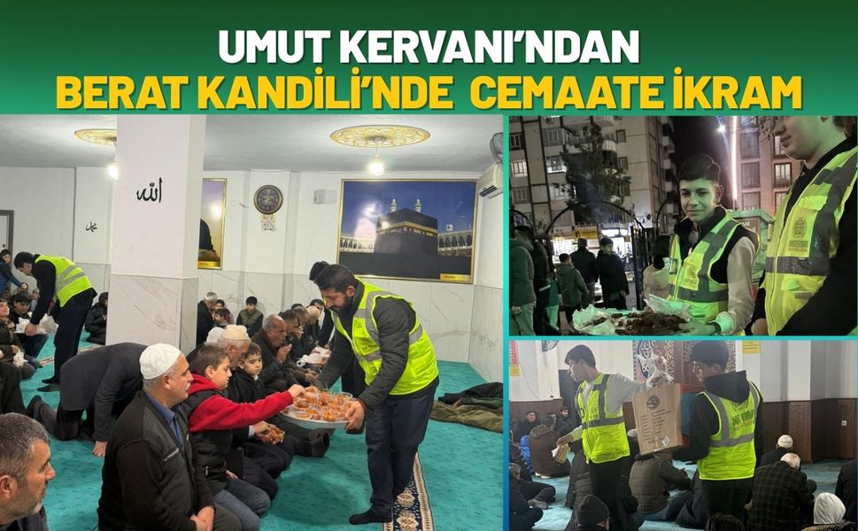 Umut Kervanı’ndan Berat Kandili’nde Cemaate İkram