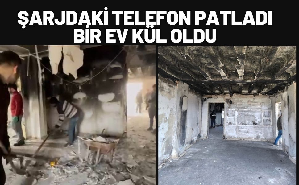 Kozluk’ta Şarjdaki Telefon Patladı, Bir Ev Kül Oldu