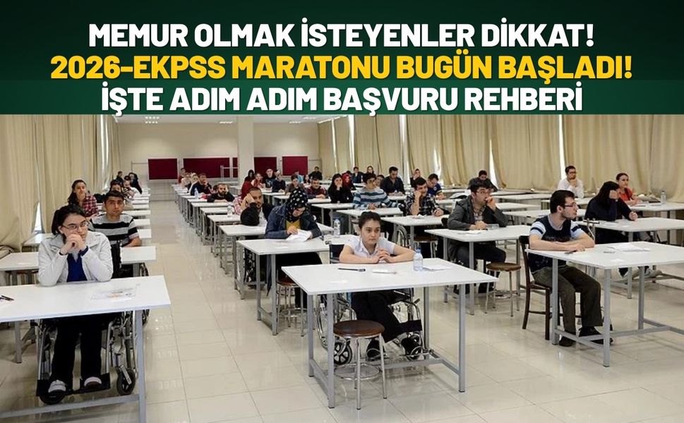Memur Olmak İsteyenler Dikkat! 2026-EKPSS Maratonu Bugün Başladı! İşte Adım Adım Başvuru Rehberi
