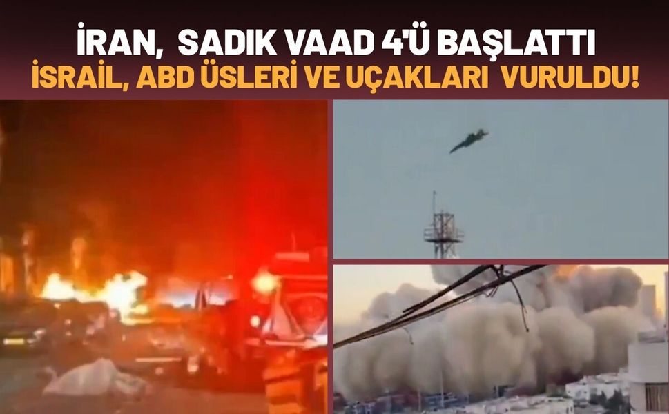 İran Sadık Vaad 4'ü Başlattı, ABD Üsleri, Uçakları ve Uçak Gemisi Vuruldu!