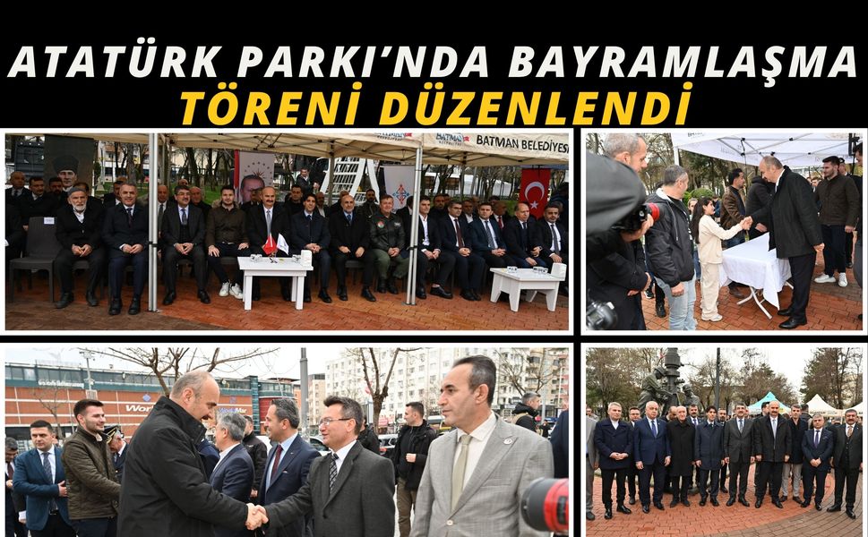 Atatürk Parkı’nda Bayramlaşma Töreni Düzenlendi