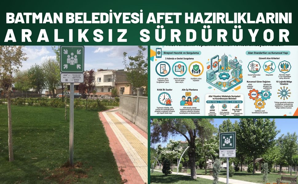 Batman Belediyesi Afet Hazırlıklarını Aralıksız Sürdürüyor