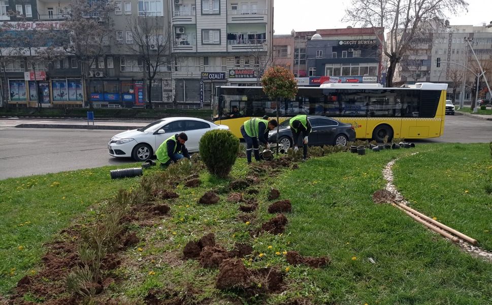 Batman’da Bahar Dönemi Peyzaj Çalışmaları Başladı
