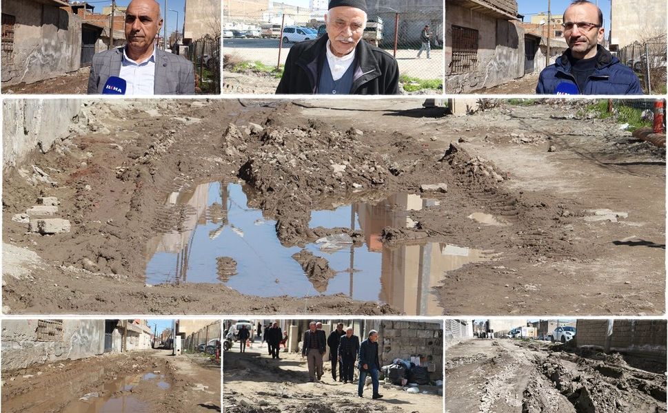 Batman'da mahalleliyi canından bezdiren yol çalışmasında çözüm bekleniyor