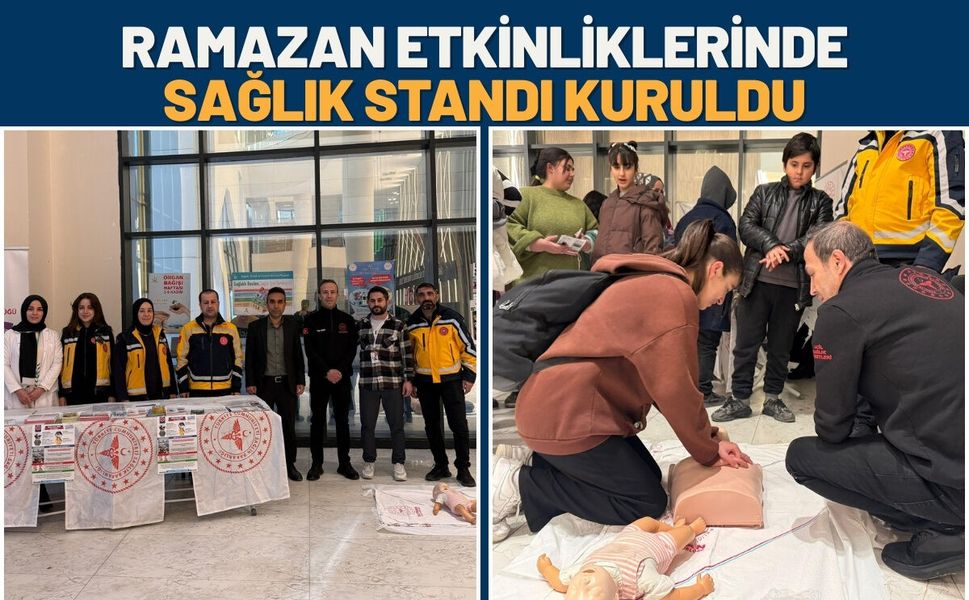 Batman’da Ramazan Etkinliklerinde Sağlık Standı Kuruldu