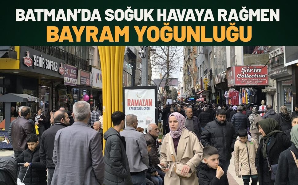 Batman’da Soğuk Havaya Rağmen Bayram Yoğunluğu