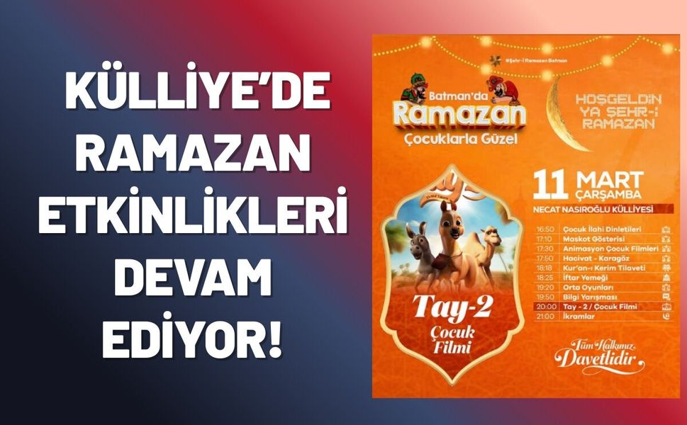 Külliye'de Ramazan Etkinlikleri Devam Ediyor!