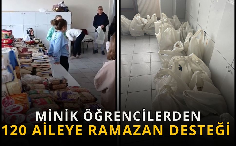 Minik Öğrencilerden 120 Aileye Ramazan Desteği