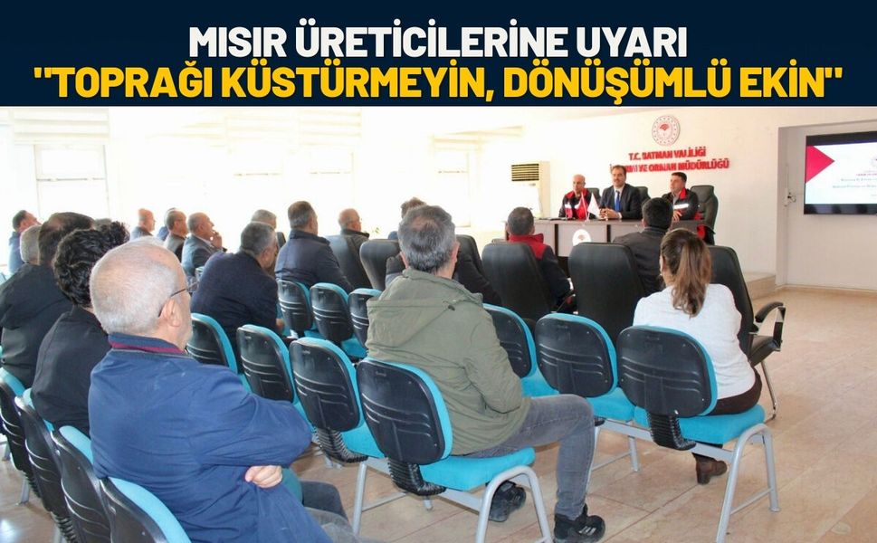 Mısır Üreticilerine Uyarı: "Toprağı Küstürmeyin, Dönüşümlü Ekin"