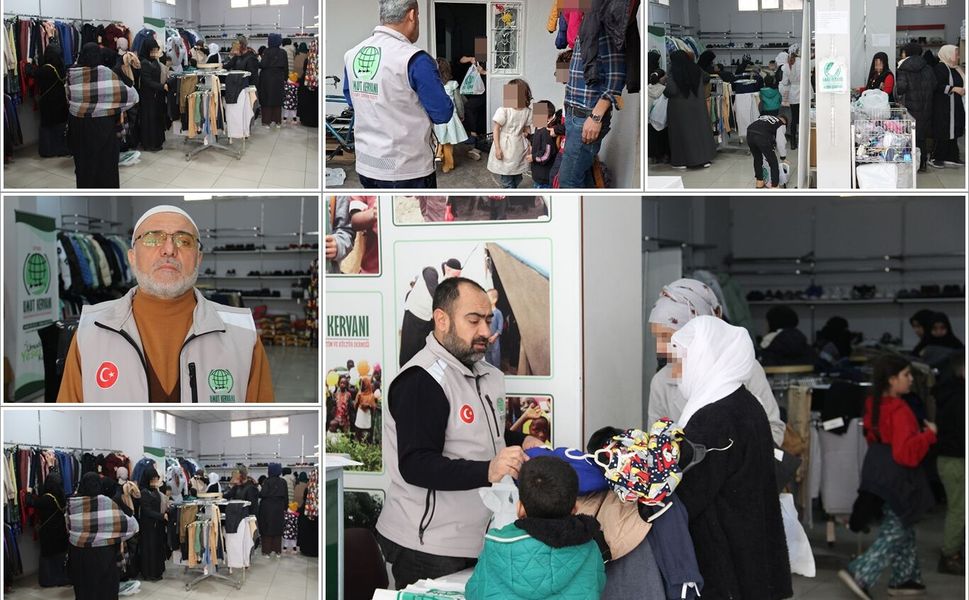 Umut Kervanı yüzlerce aileye bayram sevinci yaşattı