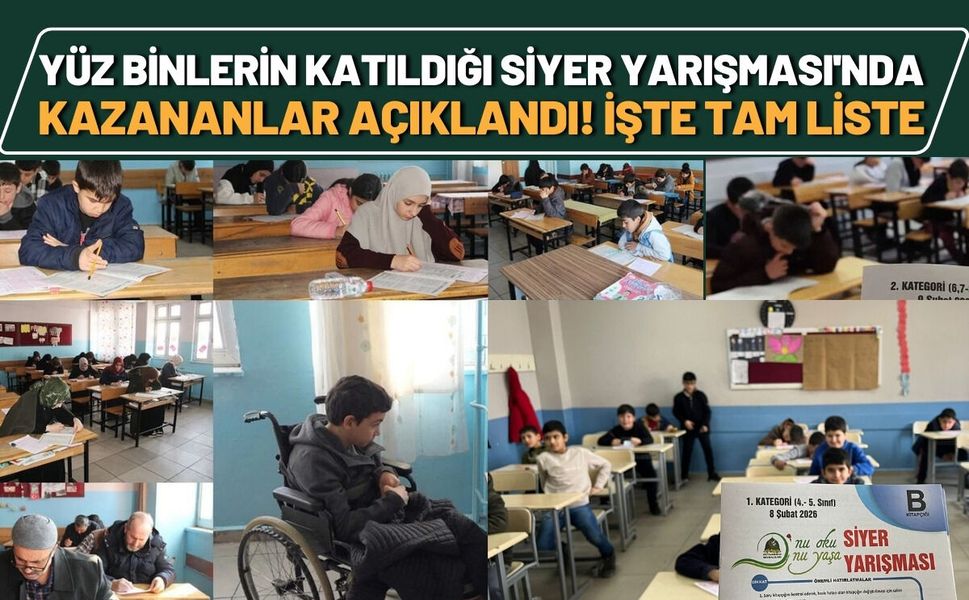 Yüz Binlerin Katıldığı Siyer Yarışması'nda Kazananlar Açıklandı! İşte Tam Liste