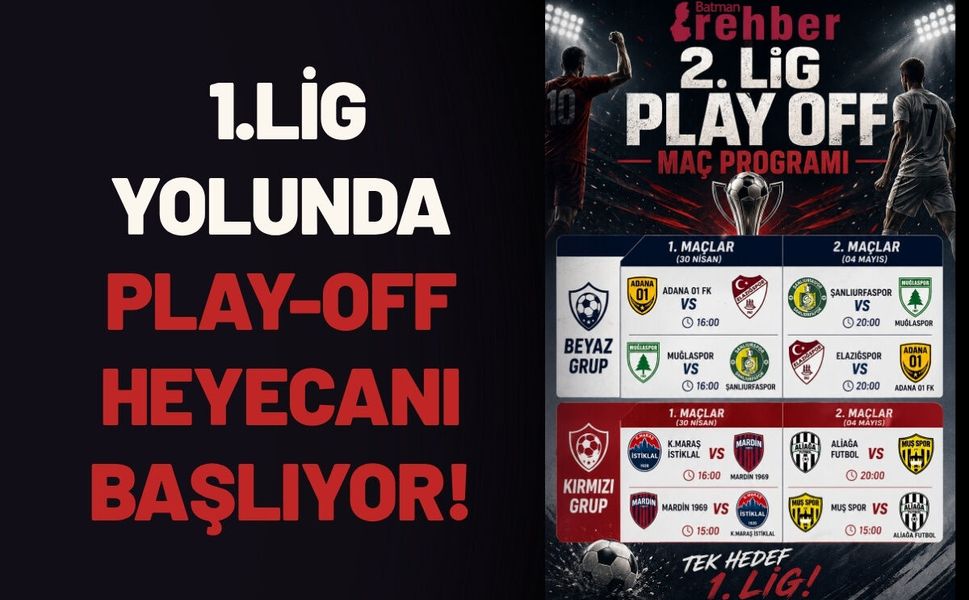 1.Lig Yolunda Nefesler Tutuldu: Play-Off Heyecanı Başlıyor!