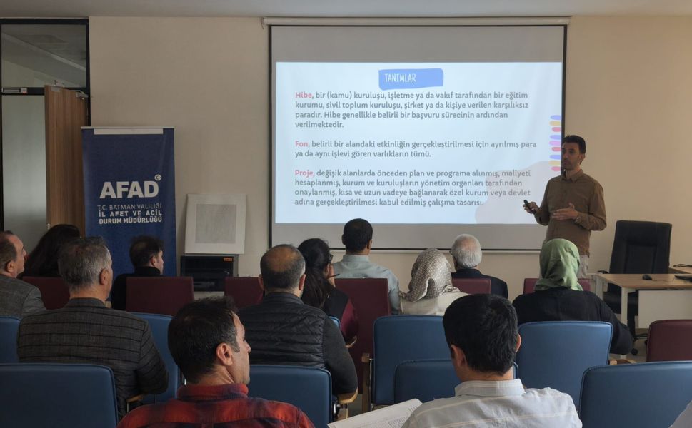Batman AFAD Personeline Proje Eğitimi