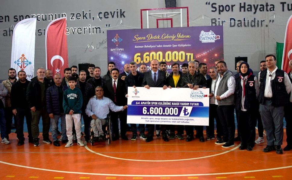 Batman’da Amatör Spora 6,6 Milyon TL’lik Destek