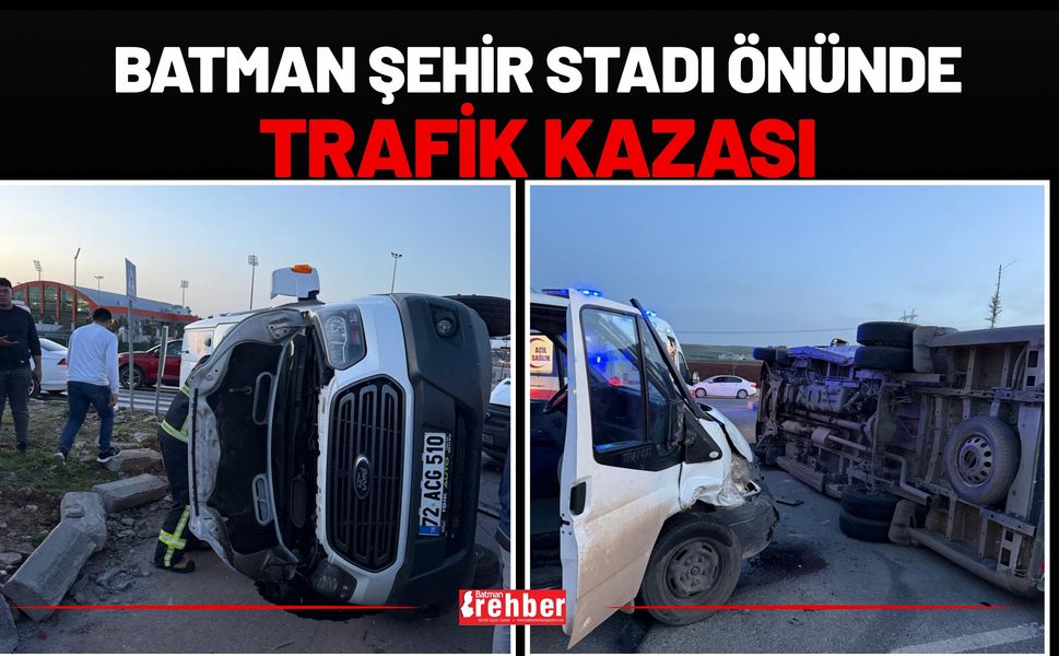 Batman Şehir Stadı Önünde Trafik Kazası