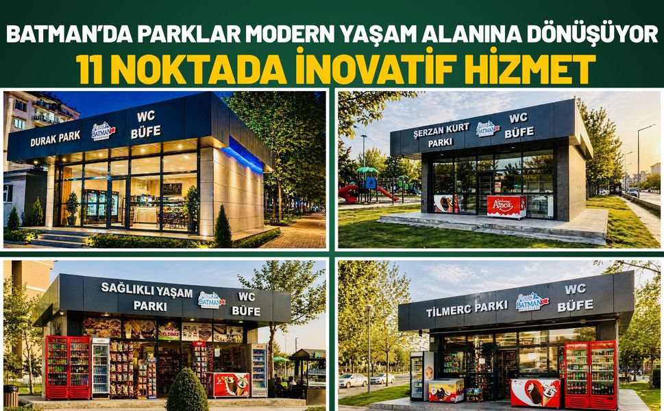 Batman’da Parklar Modern Yaşam Alanına Dönüşüyor: 11 Noktada İnovatif Hizmet