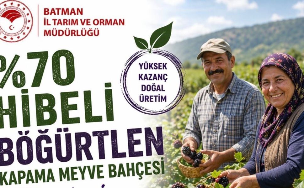 Batmanlı Üreticiye Dev Destek: %70 Hibeli Böğürtlen Bahçeleri Kuruluyor!