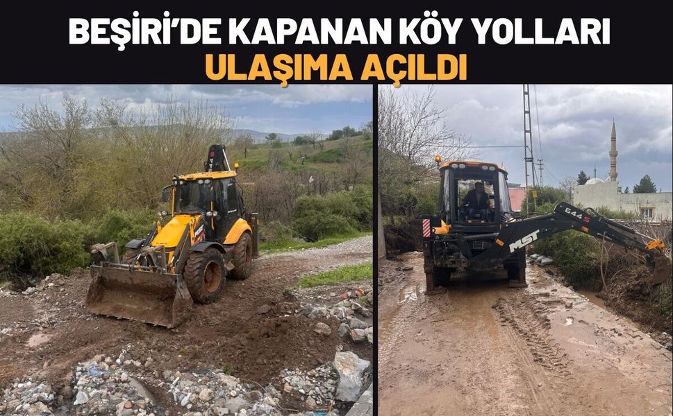 Beşiri’de Kapanan Köy Yolları Ulaşıma Açıldı