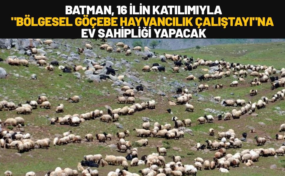 Batman, 16 İlin Katılımıyla "Bölgesel Göçebe Hayvancılık Çalıştayı"na Ev Sahipliği Yapacak