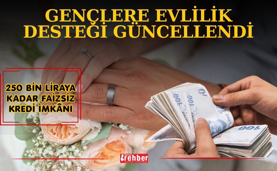 Gençlere Evlilik Desteği Güncellendi: 250 Bin Liraya Kadar Faizsiz Kredi İmkânı
