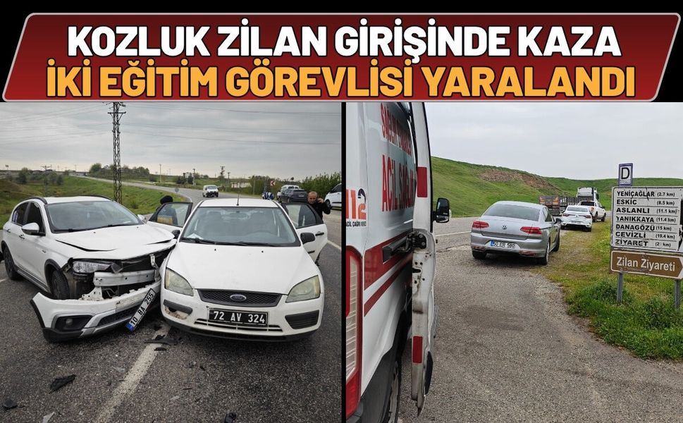 Kozluk Zilan Girişinde Kaza: İki Eğitim Görevlisi Yaralandı