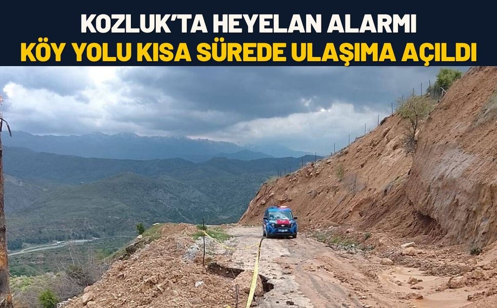 Kozluk’ta Heyelan Alarmı: Köy Yolu Kısa Sürede Ulaşıma Açıldı