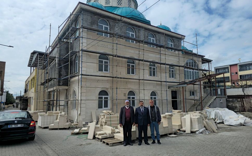 Müftü Durmuş’tan Mahmudiye Camii İnşaatına Yerinde İnceleme