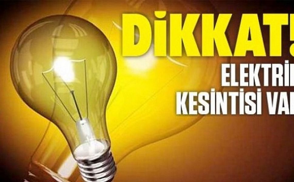 Batman’da Merkez'de Bugün Elektrik Kesintisi Uyarısı