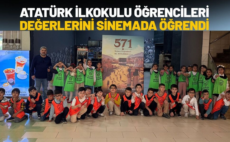 Atatürk İlkokulu Öğrencileri Değerlerini Sinemada Öğrendi